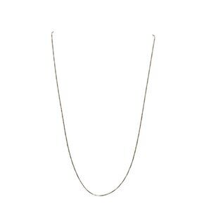 Sterling Silver .925 Box Chain Necklace 18" Italy 1.83g Vintage